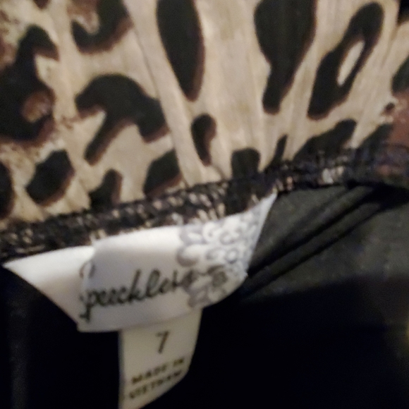 Juniors strapless leopard animal print dress Sz 7 - Picture 4 of 4